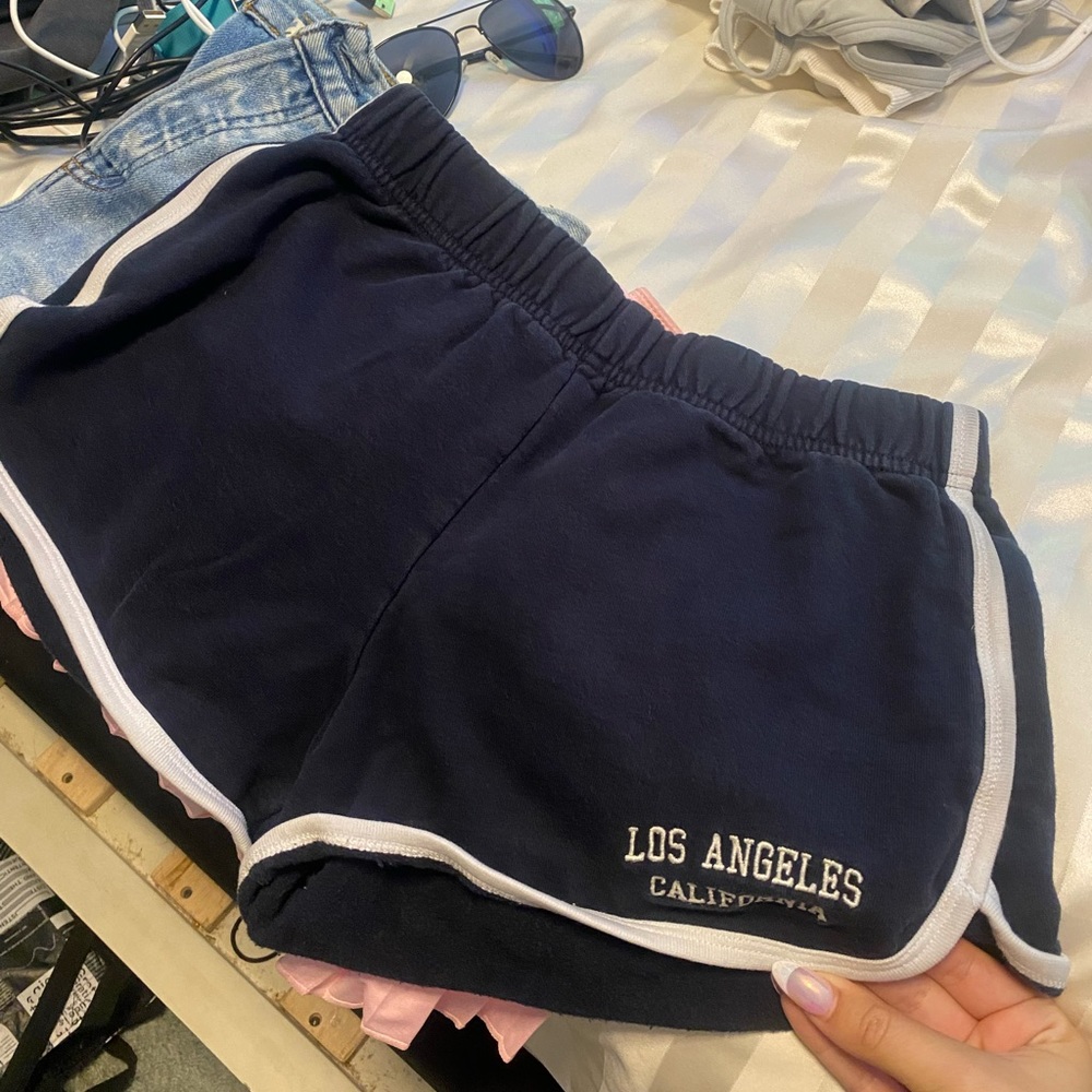 Brandy Melville navy Los Angeles California shorts